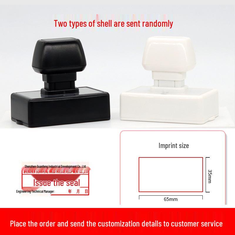 Medium QC Stamp: Auto-Inking, Employee & Pass Numbering, Inspection Approved.