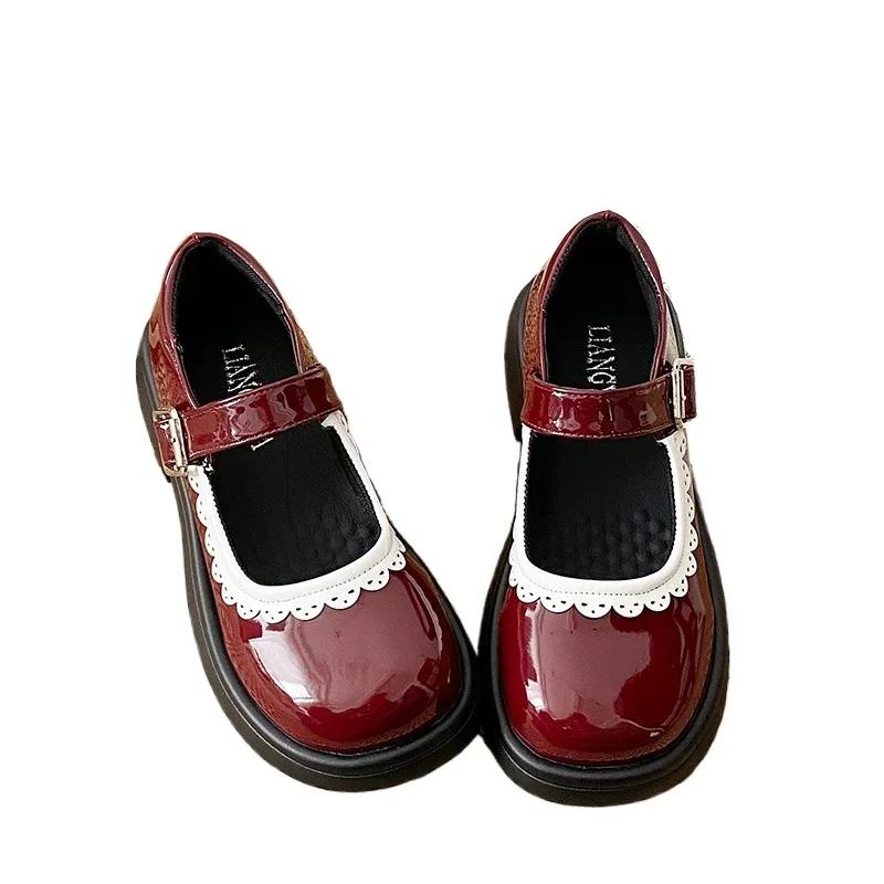 Fashion Ladies Shoes 2024 Brand Buckle Strap Women's High Heels Fashion Shallow Dress Pumps Women High Quality Round Toe Mary Jane Shoes