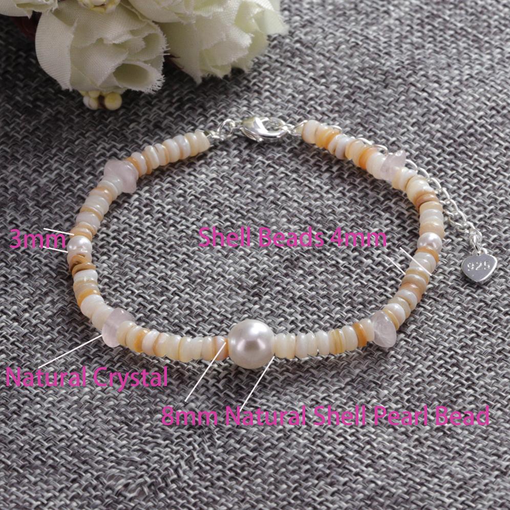 Bijuterii Cadou Brățară din mărgele de pietriș natural Brățări boeme fermecătoare Accesorii din cristal Lanț Mărgele de orez unisex Brățară turcoaz