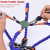 ABUL-2X Diy Soldering Third Hand 4Pc Flexible Arms Welding Helping Stand Repair Holder Tool Soldering Station Aux Arms Tool