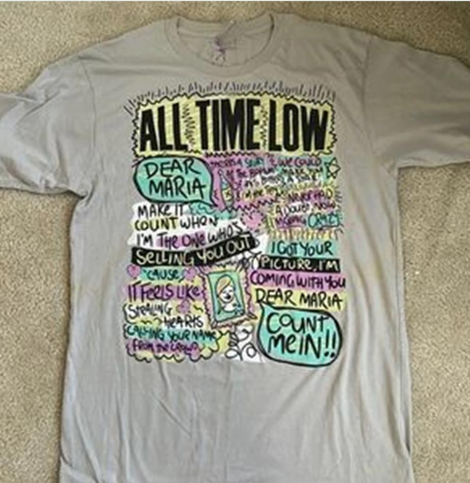 

Hot Band All Time Low Band T-shirt, size S-4XL 3XL