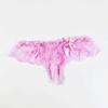European and American Lace Thong Men with Jj Set of Underwear, Fun Transparent Low Waist Seamless Temptation Bed Underwear