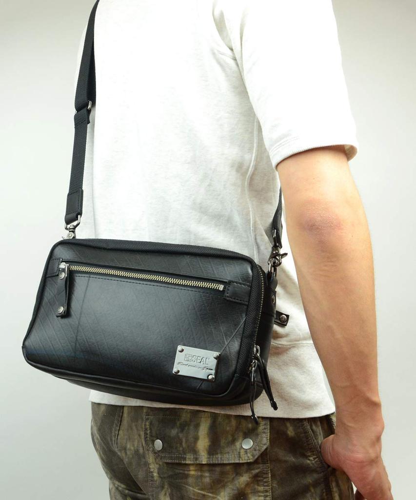 SEAL Travel Mini Shoulder Bag Shoulder Bag Crossbody Bag Waterproof Motorcycle Travel Bag Made in Japan Men's PS-099NV