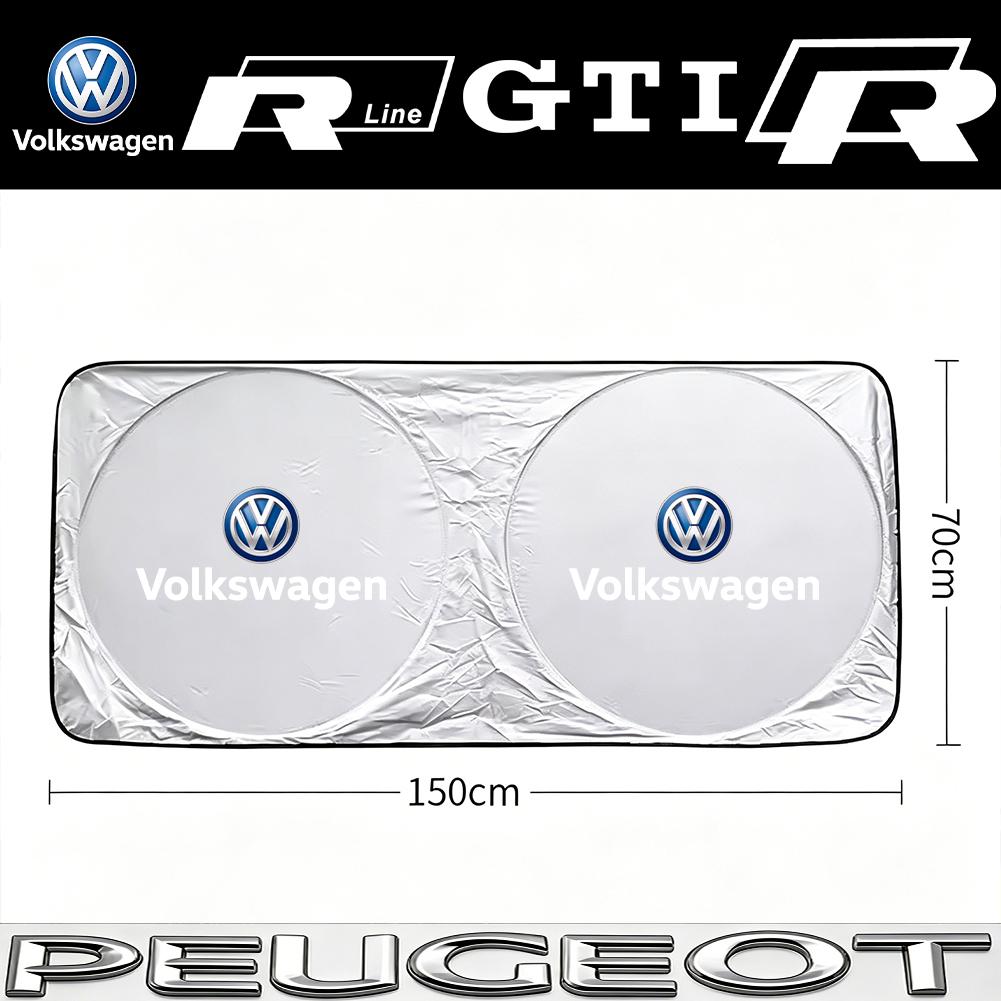 Car Front Windshield Sun Shade UV Resistant Sunshade Accessories For VW Golf T‑Roc Tiguan Polo Passat T‑Cross Taigo ID.4 ID.7