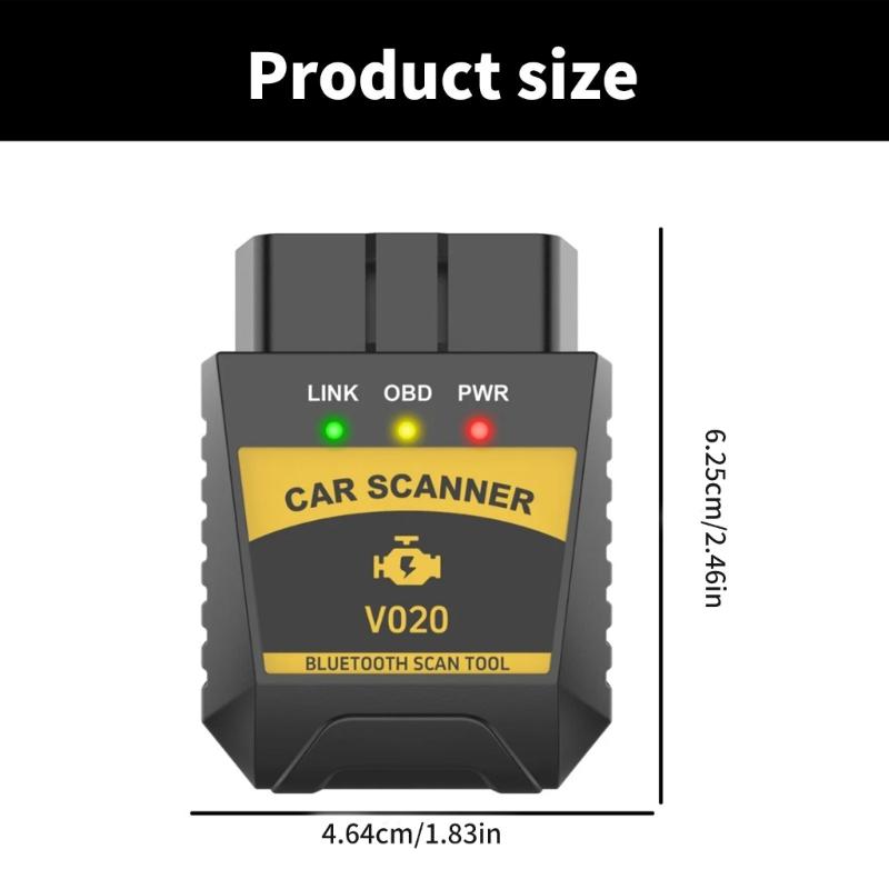 Multifunctional V020 OBD Car Diagnostic Scanner Tester Tool Suitable for Engine Fault Code Reading Quick Error Detection
