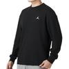Nike Sudadera de color liso de corte holgado con cuello redondo para hombre Tops Negro FD7462-010