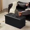 YOUDENOVA Storage Ottoman Storage Step Suitable for Living PU Load Capacity 160kg Stool, Folding, Two-Seater, Storage, Chair, Footrest, Stool,