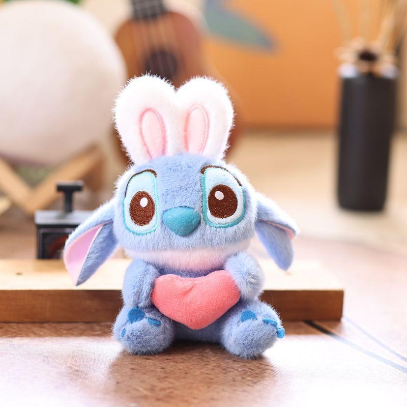 

Plush Rabbit Ears Pendant Bag Hanging Decoration Keychain Toy Doll Gift синий