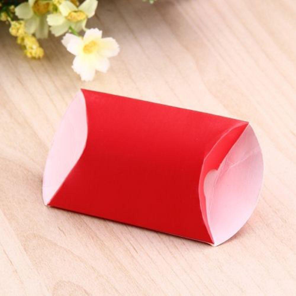 10/50pcs Party Present pouch Wedding Favors Christmas Paper Candy Boxes Kraft Gift Bag Pillow Shape