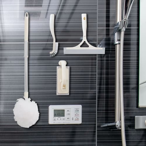 Azuma Bathroom Cleaning Brush, Bathroom Floor Cleaner, Sponge Surface: Approx. 7 X 16 Cm, Perfect for Cleaning Uneven Floors, Pointy Brush Reaches Dee