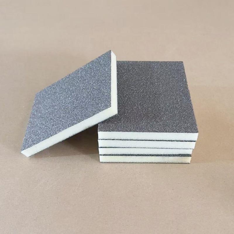 Gray Double-Sided Sanding Block for Furniture, Antiques, Plastic, Paint, Car, Metal Polishing, and Rust Removal