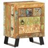 VidaXL Bedside Table 40x30x50 Cm Solid Reclaimed Wood