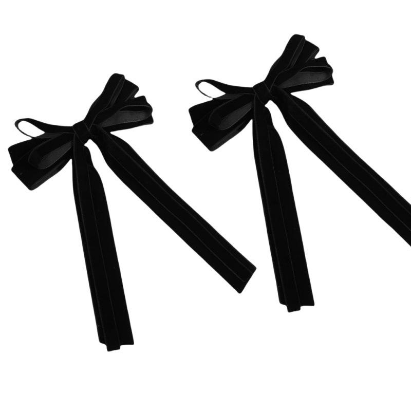 Retro Velvet Bow Hair Clip: Fashionable, Versatile Accessory for Any Hairstyle