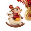 God Of Wealth Statue Chinese New Year Desktop Decoration Resin Lucky Rocking Horse Ornament Spring Festival Gifts