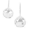 2pcs Crystal Ball Prism Pendant Suncatcher Window Suncatcher Rainow Maker Ornament with Chain for Easy Hanging
