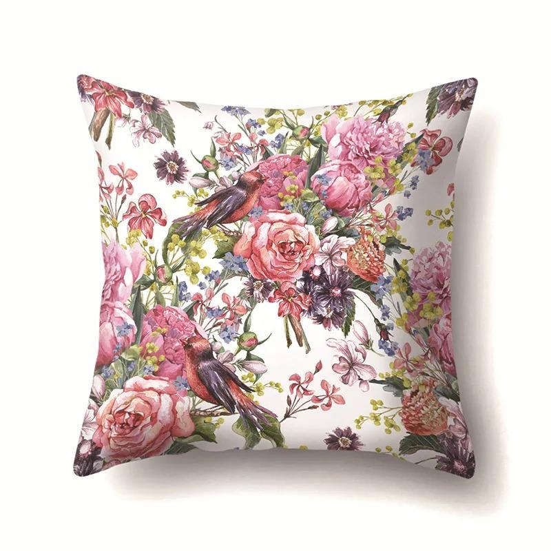 Heimdekoration Blumendruck Kissenbezug Sonnenblume Rose Gänseblümchen Kissenbezug Wohnzimmer Sofakissenbezug Schlafzimmer Zimmerdekoration