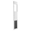 Dog Door for Sliding Glass Door, 1927 Mm To 2049 Mm Adjustable Height, Aluminum Alloy Frame with 3-Layer Flap and Rotating Hinge, for Extra