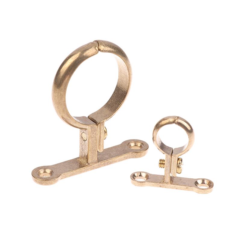 Passend für 15 22 28 35 42 54 mm Außendurchmesser Messingrohrschelle Wandmontierte Rohrunterstützung Halterung Schelle Unterstützung Feste Sanitärinstallation Wasser mit Basis