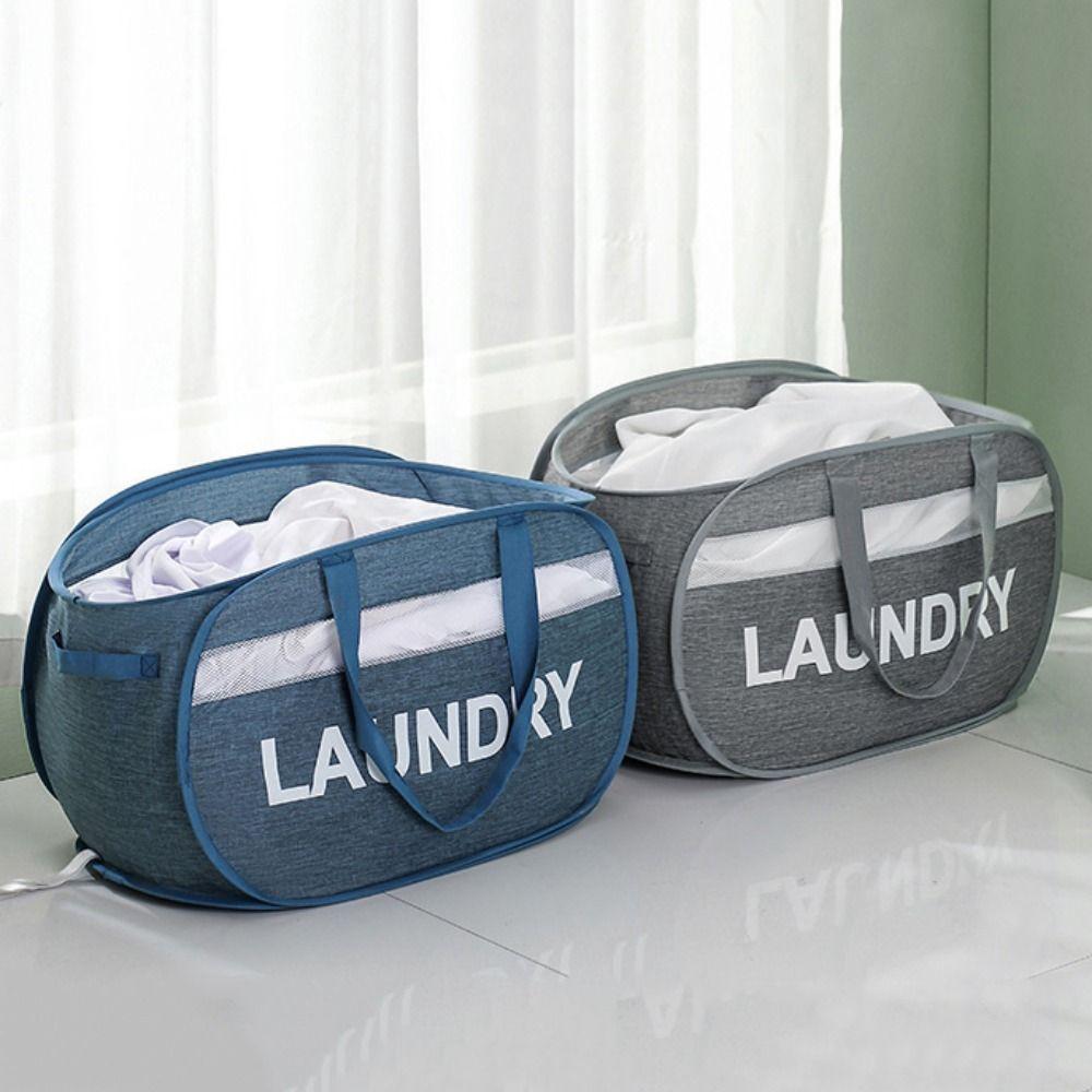 Oxford Cloth Dirty Clothes Basket Large Capacity Quilt Storage Basket Sundries Organizer  Bathroom