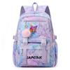 Cute Cartoon 26 English Letters Printed Backpack Schoolbag for Teenager Student Girl Boy Bookbag Large Capacity Waterproof Travel Bag Mochila