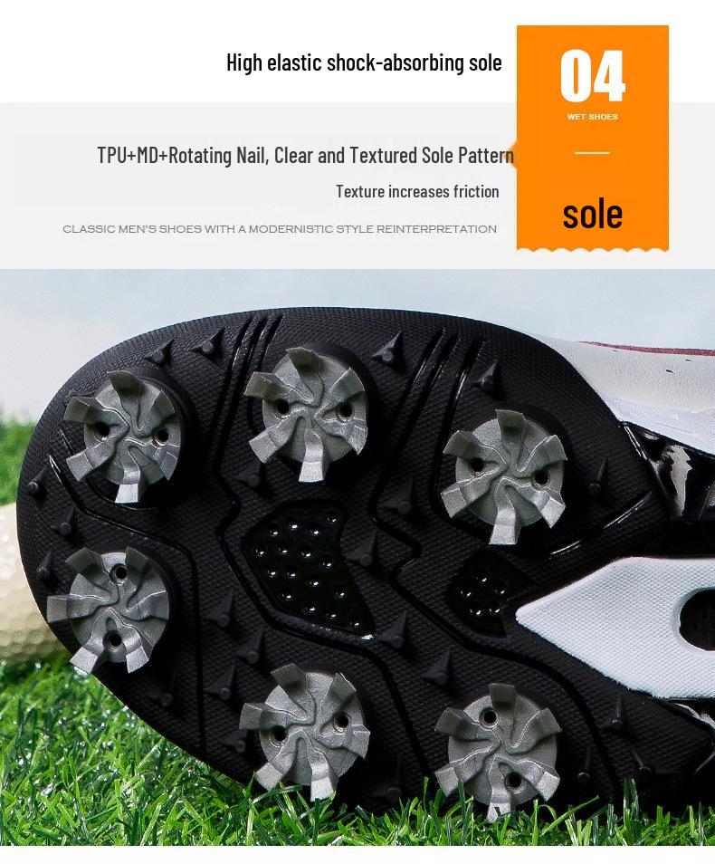 Wasserdichte spikeless Golfschuhe für Herren - Rutschfest, Atmungsaktiv, Sommerstil