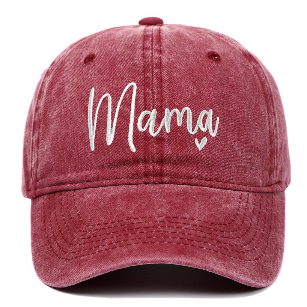 Classic Mama Embroidered Baseball Cap With Adjustable Fit For Casual Wear