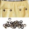 100 Pcs Brass Cloth DIY Tool Knitting Accessory Anti Rust Leather Craft Eyelet(Bronze 17mm)