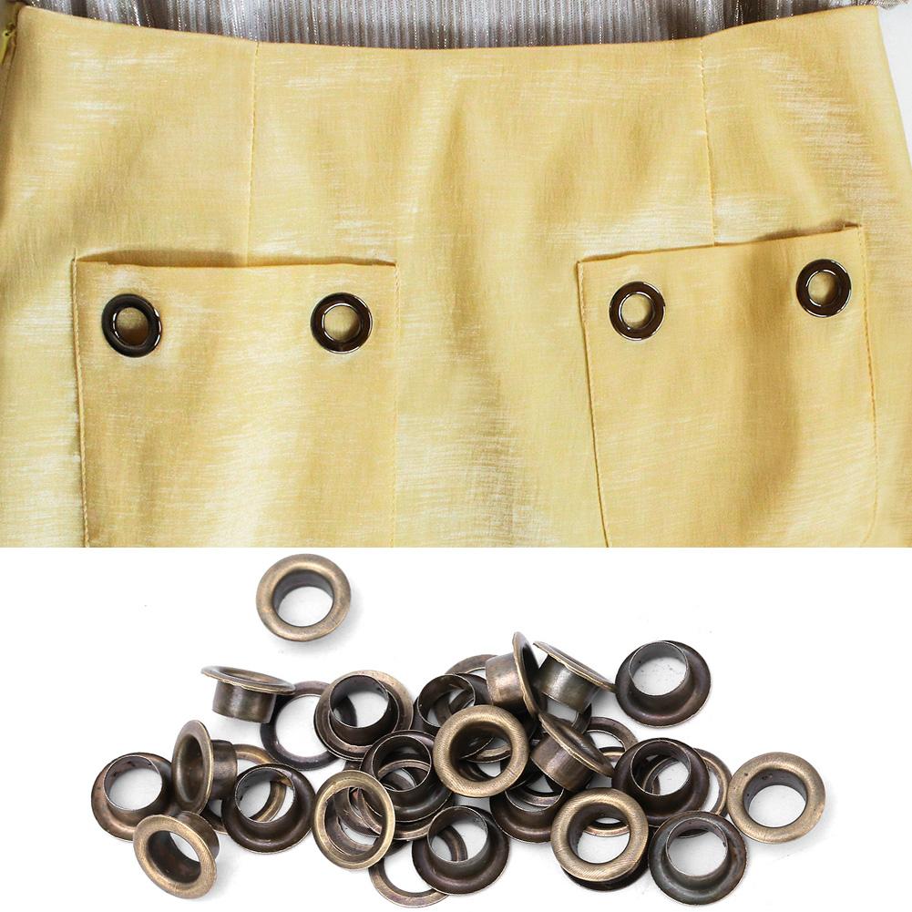 100 Pcs Brass Cloth DIY Tool Knitting Accessory Anti Rust Leather Craft Eyelet(Bronze 17mm)