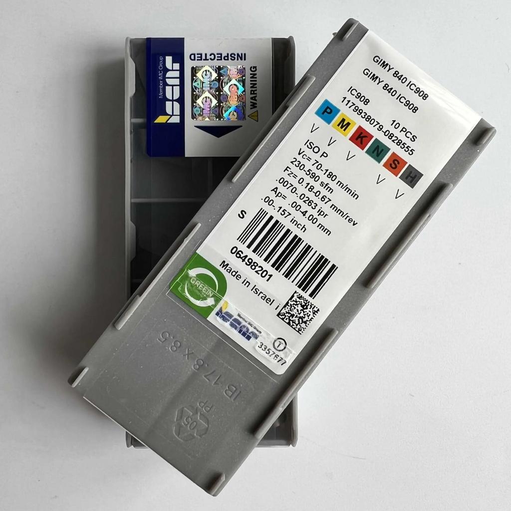 ISCAR / GIMY840 IC908 /Industrial Indexable Carbide Inserts 10 Pcs