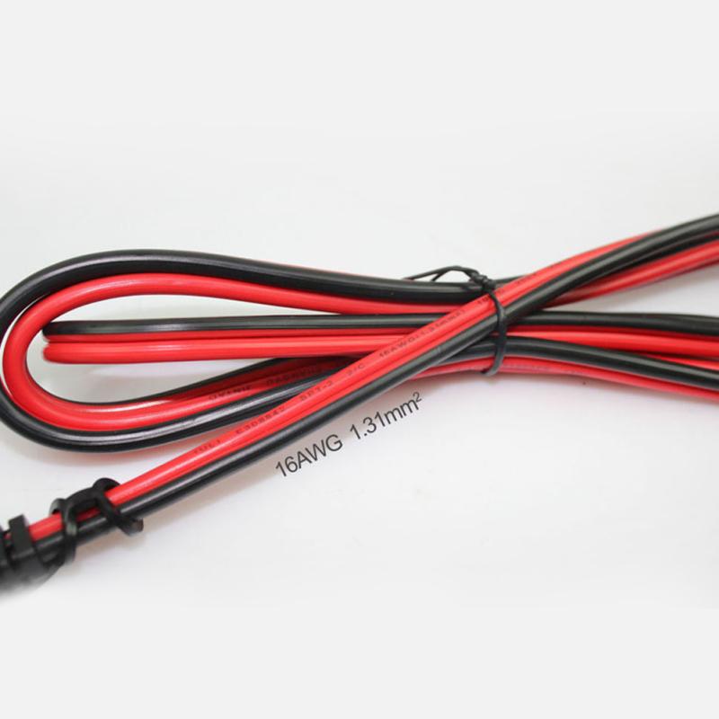 Car Battery Charger Clip To Sae Connector Extension Cable 16awg Sae 2 Pin Quick Disconnect To Clamps