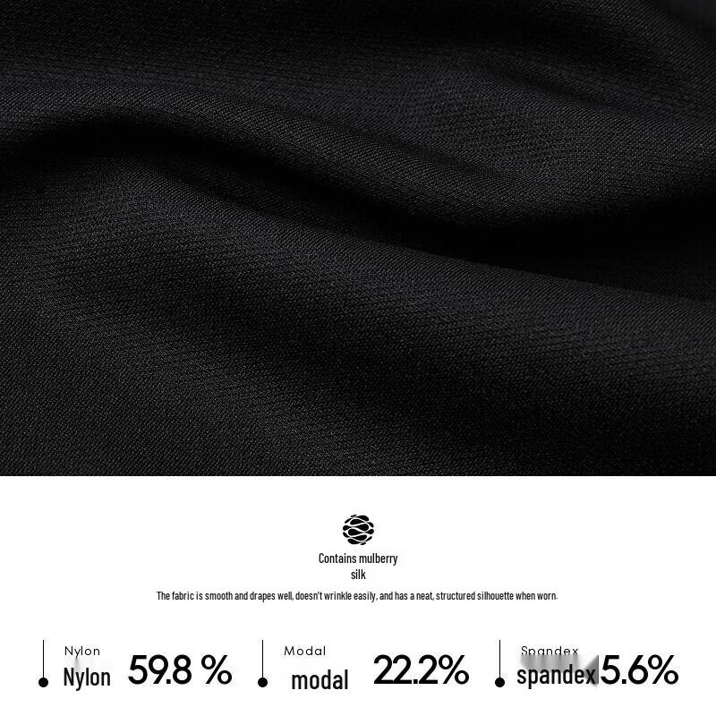 K-Boxing Men's Silk Blend Straight Casual Pants NQXN1530