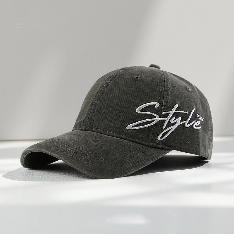 

New Street Wind Side Letter Embroidery Baseball Cap Female Versatile Cap Male Couple Trendy Brand Adjustable армия зеленый