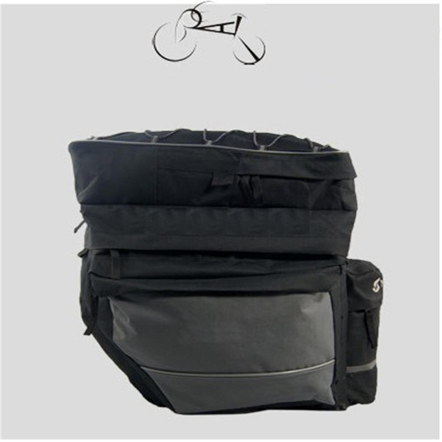 1x Motorrad Fahrrad Rücksitz Satteltasche Reisegepäck Aufbewahrungstaschen Mehrere Fächer