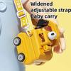 Portable Water Bottles Excavator Shape Kids Water Bottle Funny Hydration Companion With Straw And Strap For Students