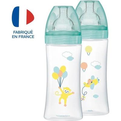 Dodie Sensation+ Anti-Colic Bottle; Flow 3; +6 Months Balloons Pack of 2 X 330ml
