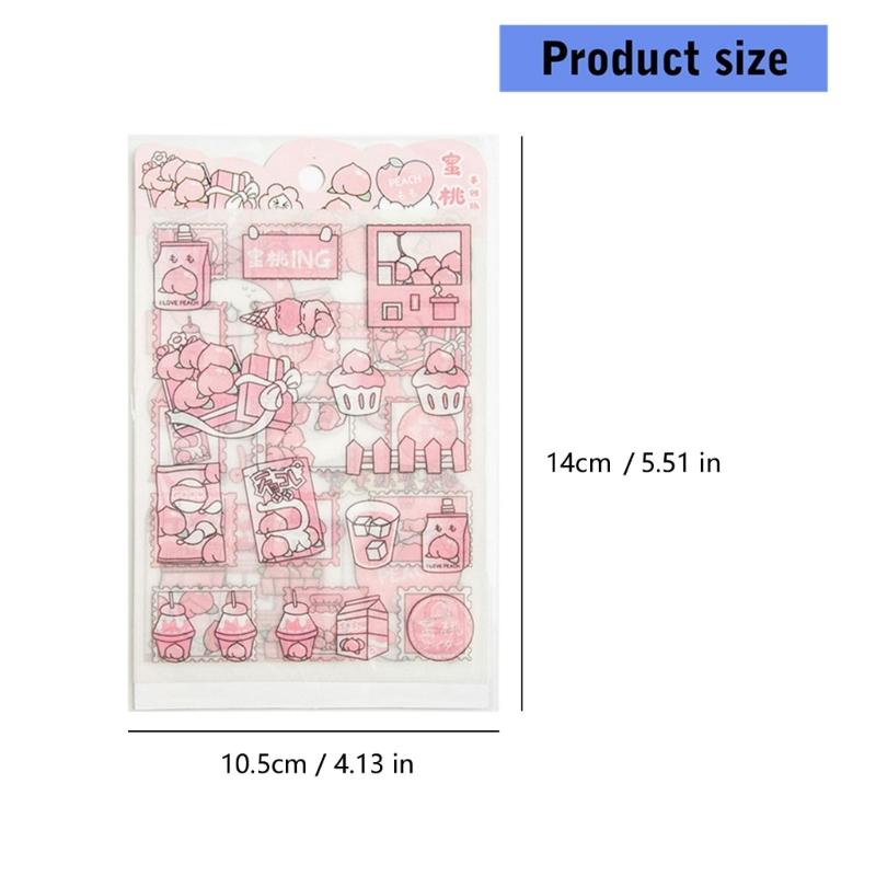 Matte Texture Scrapbook Sticker Waterproof Reusable PET Sticker For Notebook Planner Calendar Journaling Craft Project