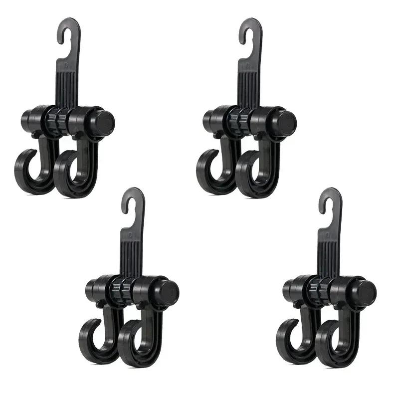 2PCS Car Seat Headrest Hook Auto Storage Organizer 2 In 1 Car Dual Headrest Hooks Car Hooks Universal Vehicle Accessories