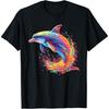 Watercolor Colorful Dolphin T-Shirt