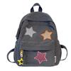 Schoolbag velvet large-capacity backpack 1011 new high school student class schoolbag small fresh solid color cute versatile backpack