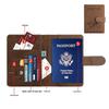 Customizable PU Leather Anti-Magnetic Passport Holder with Magnetic Buckle and Enterprise Logo