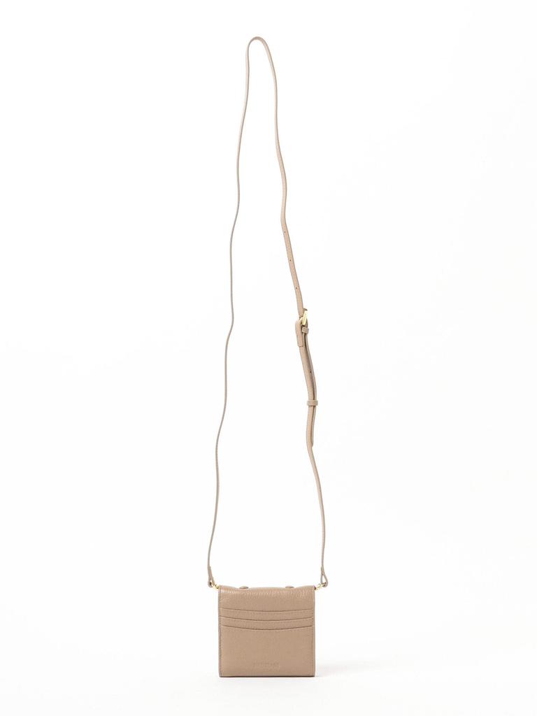 Ray Beams Hashibami Shoulder Wallet (WEB Exclusive) Women's Grey Beige Free