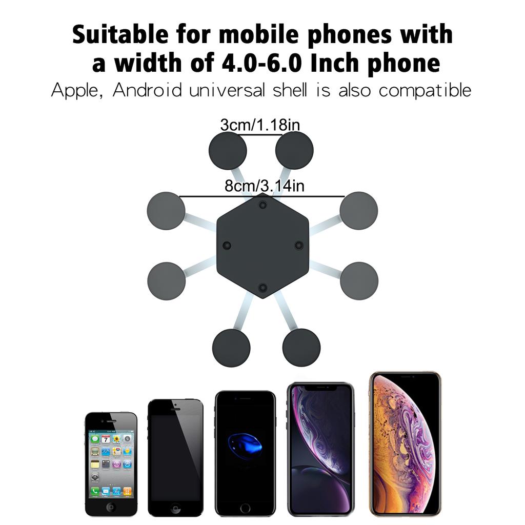 Handyhalter aus Aluminiumlegierung Motorrad Fahrrad Fahren Feste Handyhalterung Lenker-Handyhalterung