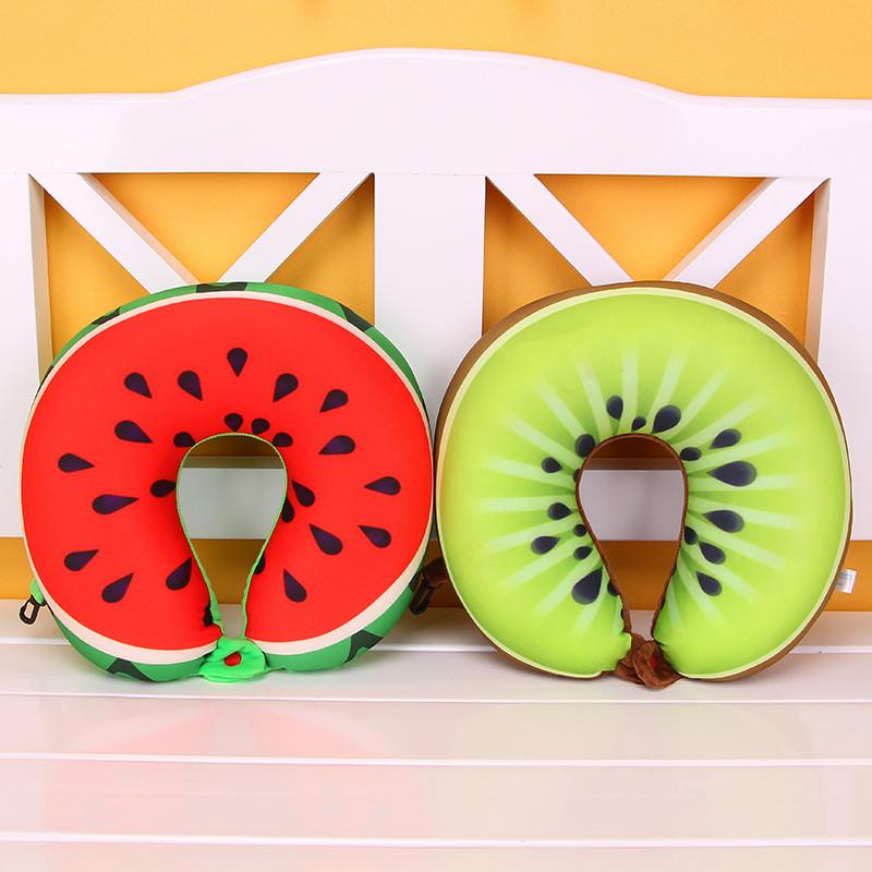 Fruit Pattern U Shaped Neck Pillow Gift Plush Material Daily Supplies Travel
