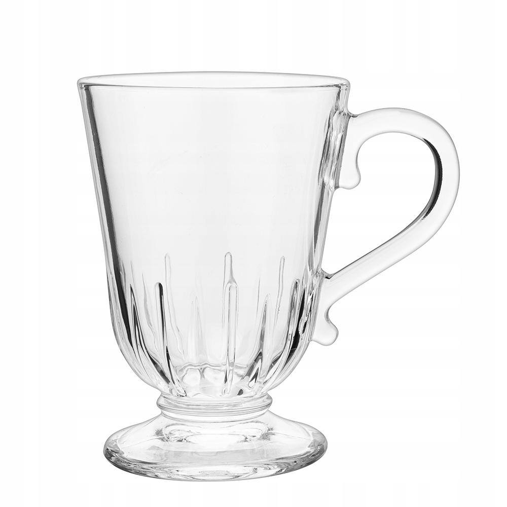 Elegant Glass Stemmed Latte Mug 1pc Siena