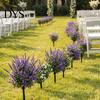 Lavender Plant For Home Artificial Topiary Ball Tree UV Resistant Fake Shrub Bushes with Retro Style Flowers Stake Realistic Plants for Wedding Patio