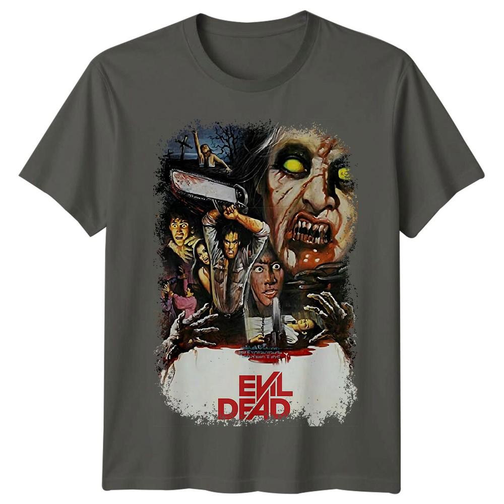 The Evil Dead 1981 Movie Poster Inspired Tshirt Retro Horror Scary Tee Unisex