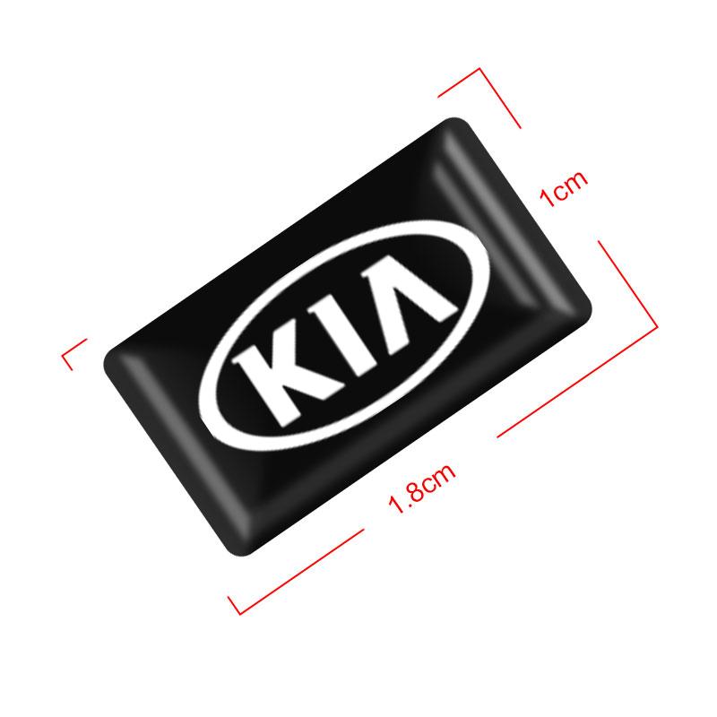 2/5/10Pcs Carbon Fiber Steering Wheel Car Logo Emblem 3D Stickers For KIA Rio Ceed Sportage Cerato Soul Sorento Flip R K2 K3 K5 K6 K7 K8 Soul