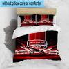 Set Biancheria da Letto Stampato con Stemma Arsenal Football Club 3 Pezzi Chiusura con Zip Include 1 Copripiumino & 2 Federe Set Biancheria da Letto Arredamento Casa Regali