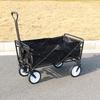 Jiaxin Braked Four-Wheel Trailer: Ideal for Camping, Stalls, Handcart, Campsite, Express Delivery, Outdoor Use.