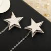 Hot Brand Vintage Diamond Comet Necklace Luxury Body Jewelry For Women Designer Pure 925 Sterling Silver Lady Party Waist Chain